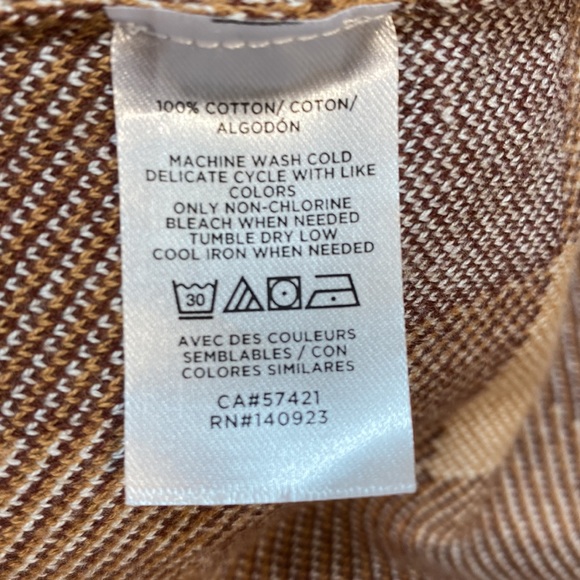 LOFT Long Sleeve Plaid Open Front Cotton Cardigan Sweater Size Small - Picture 8 of 9